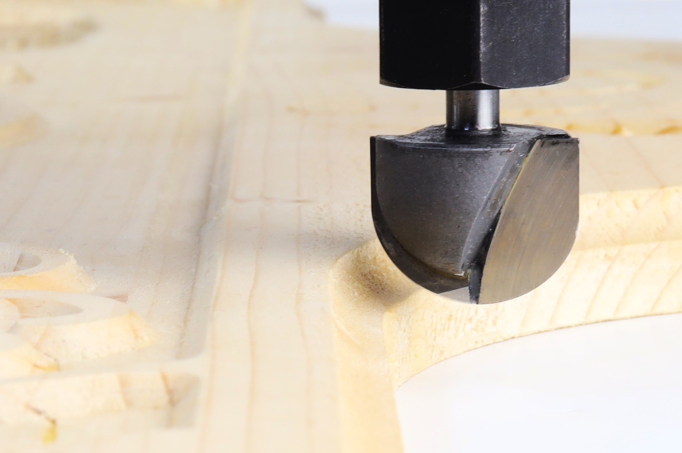 'Big Balls' 1" Ball Nose Rounding Bit, 1/2" Radius, 1/4 Shank