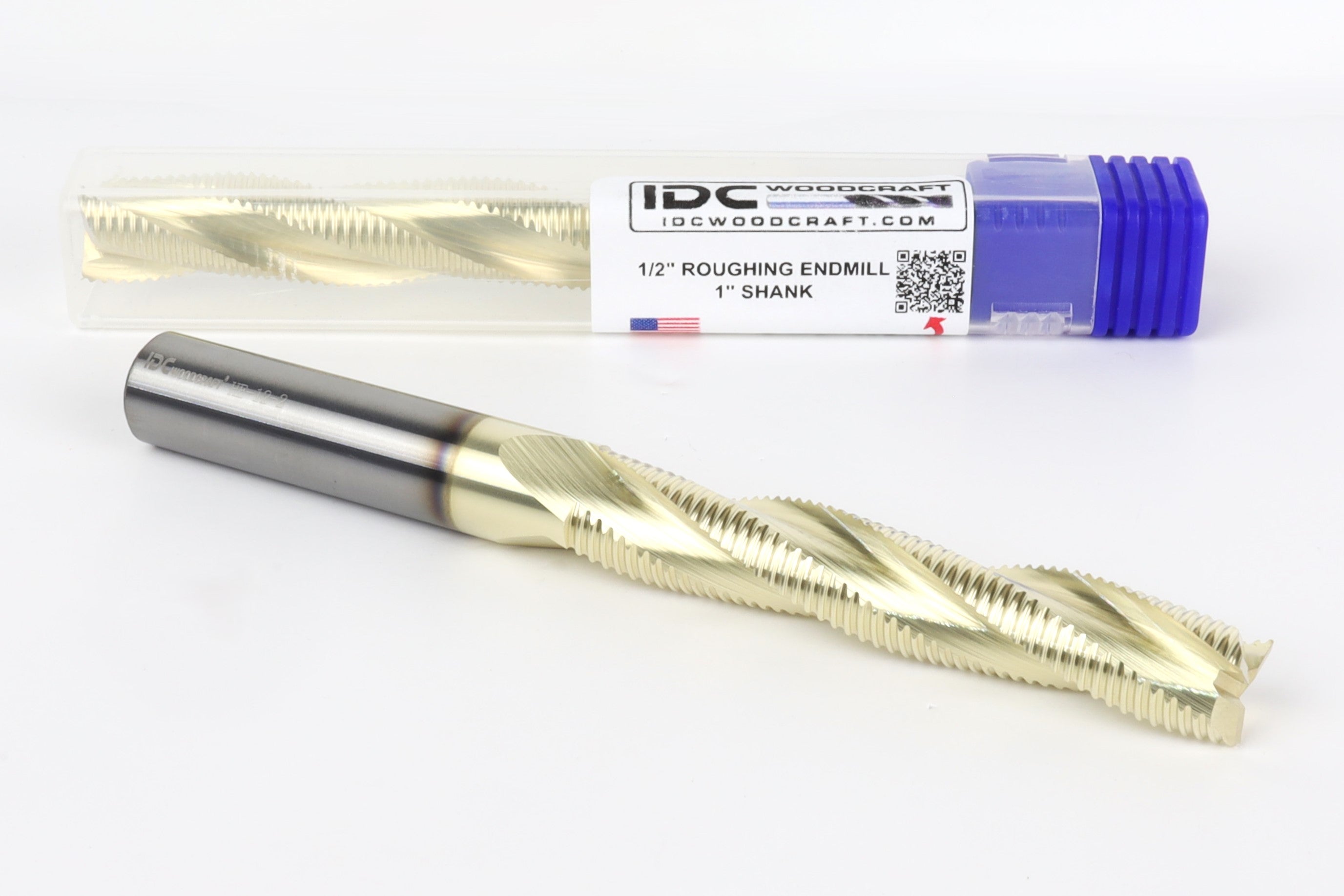 The "DEEP RIPPER" Long High-Performance  1/2" Roughing Endmill, 1" Shank