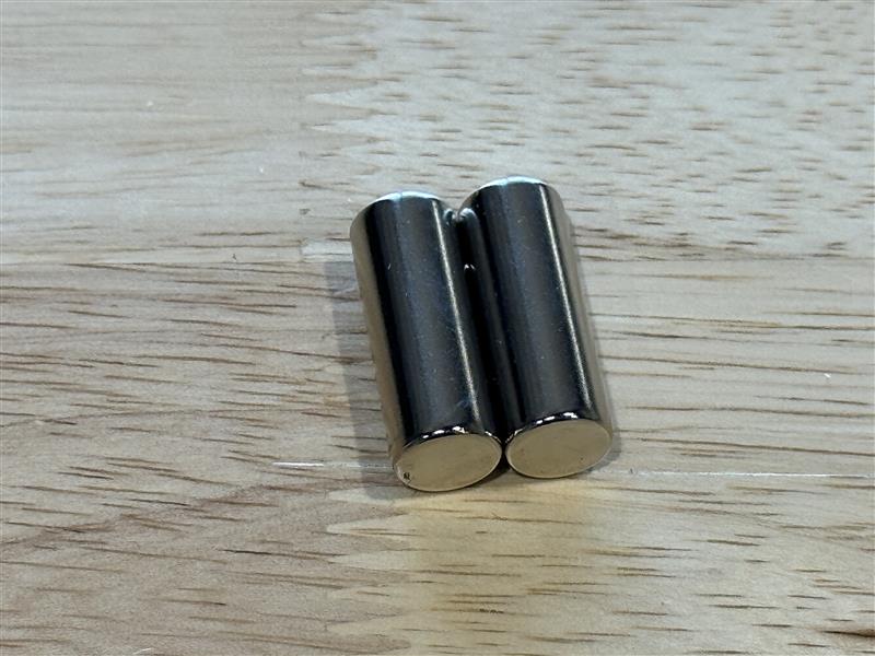 2 Pieces 1"Long x 3/8" Diameter Decorative Magnets Neodymium Kitchen Fridge Refrigerator Magnet for Crafts Whiteboard Office Magnet