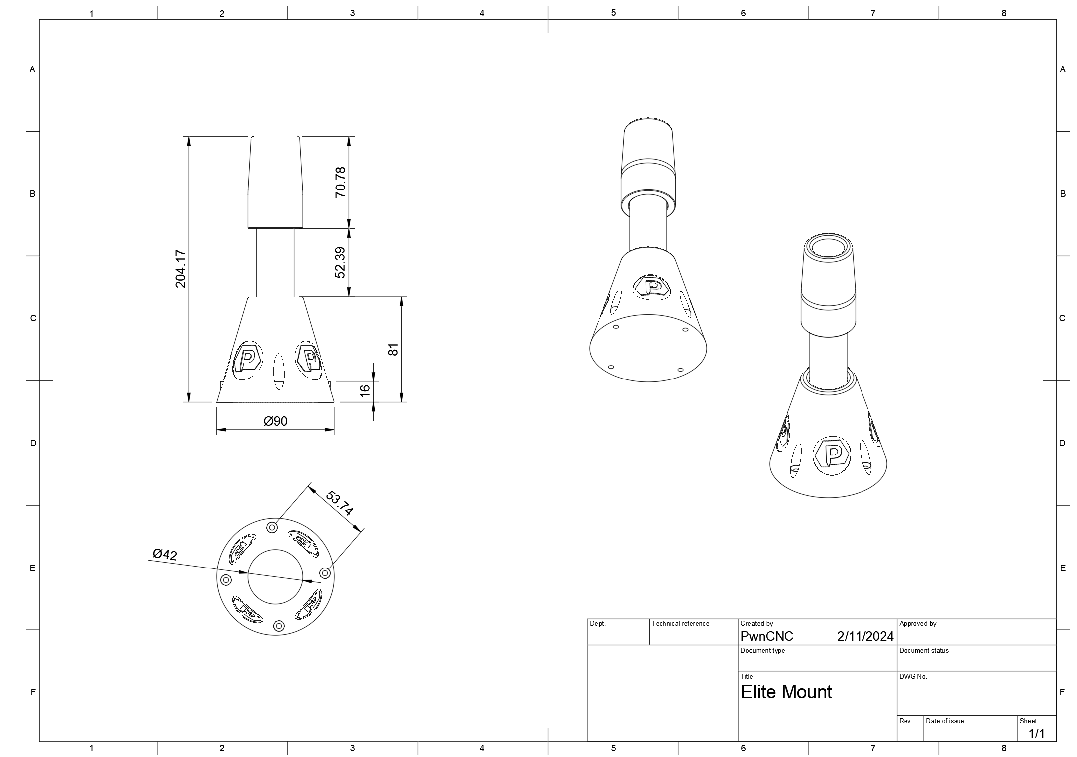 Onefinity Elite Controller Mount